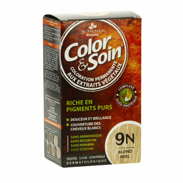 3 CHENES COLOR &amp; SOIN COLORATION BLOND MIEL 9N